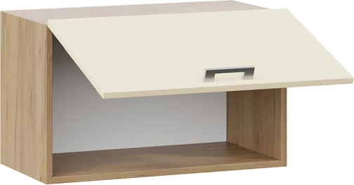 Изображение товара Шкаф навесной для кухни ТриЯ Габриэлла 1ВВ6Г с одной откидной дверью (дуб крафт золотой/крем)