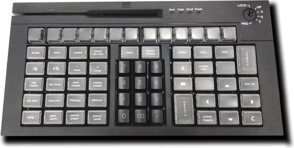 Изображение товара POS-клавиатура POScenter S67 Lite PCS67BL 71068278 (черный)