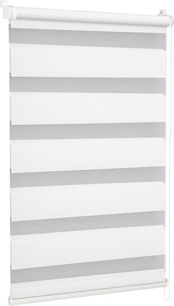 Изображение товара Рулонная штора Delfa Сантайм День-Ночь Стандарт D609 (55x160, белый)