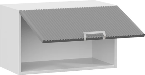 Изображение товара Шкаф под вытяжку ТриЯ Кимберли 1В6ГП с одной откидной дверью (белый/титан)