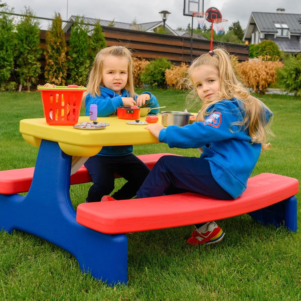 Изображение товара Комплект мебели с детским столом UNIX Kids Garden / ptgardtb100 (желтый)