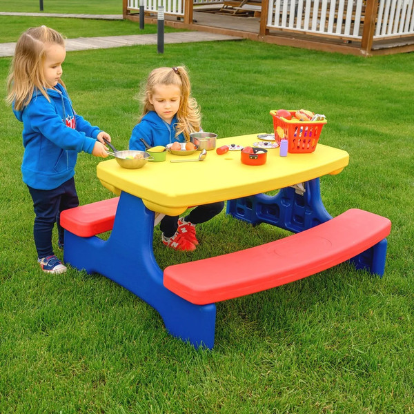 Изображение товара Комплект мебели с детским столом UNIX Kids Garden / ptgardtb100 (желтый)