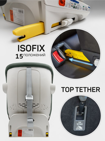 Изображение товара Автокресло Amarobaby Defender / AB25-9DEF/13 (зеленый)
