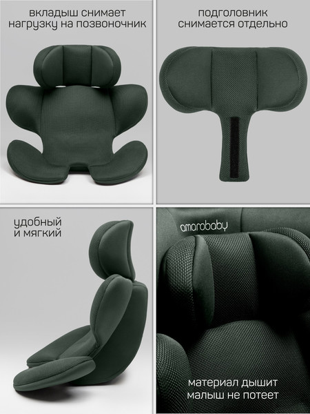 Изображение товара Автокресло Amarobaby Defender / AB25-9DEF/13 (зеленый)