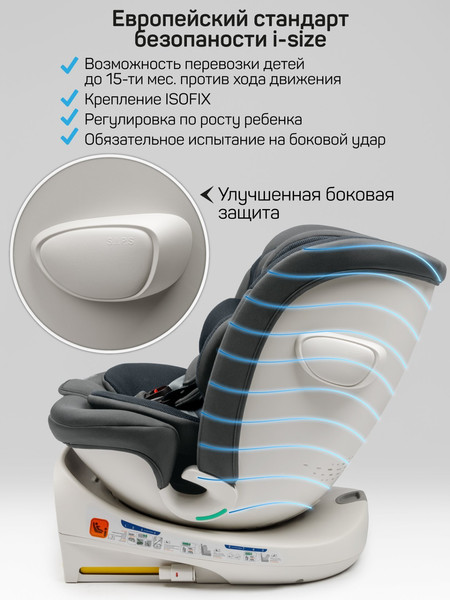 Изображение товара Автокресло Amarobaby Defender / AB25-9DEF/11 (серый)