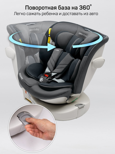 Изображение товара Автокресло Amarobaby Defender / AB25-9DEF/11 (серый)