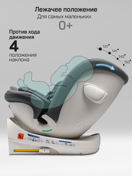 Изображение товара Автокресло Amarobaby Defender / AB25-9DEF/11 (серый)