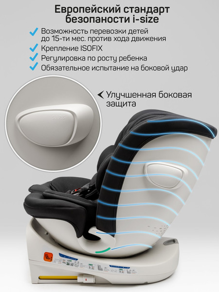 Изображение товара Автокресло Amarobaby Defender / AB25-9DEF/09 (черный)