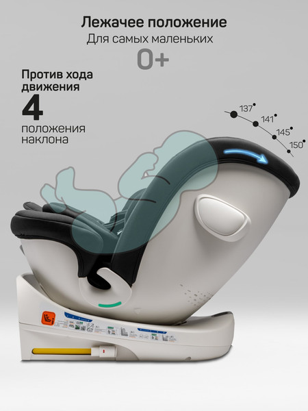 Изображение товара Автокресло Amarobaby Defender / AB25-9DEF/09 (черный)