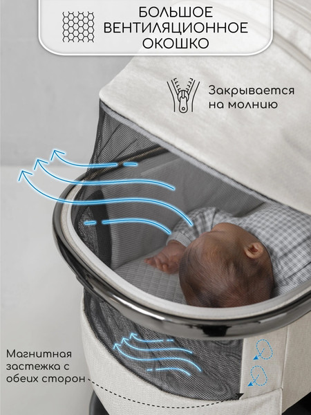Изображение товара Детская универсальная коляска Amarobaby Motus V2 / AB23-10MOTUSV2/00 (белый)