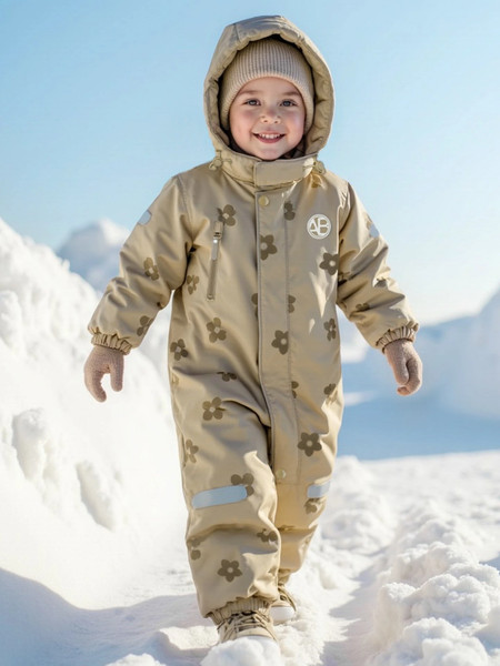 Изображение товара Комбинезон прогулочный детский Amarobaby Adventure / AB-OD25-6202AD/03-86 (р.86-92, бежевый)