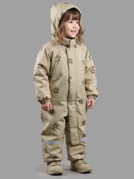 Изображение товара Комбинезон прогулочный детский Amarobaby Adventure / AB-OD25-6202AD/03-92 (р.92-98, бежевый)