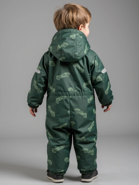Изображение товара Комбинезон прогулочный детский Amarobaby Adventure / AB-OD25-6202AD/13-98 (р.98-104, зеленый/машины)