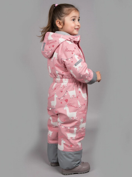 Изображение товара Комбинезон прогулочный детский Amarobaby Adventure / AB-OD25-6202AD/06-92 (р.92-98, розовый/лама)