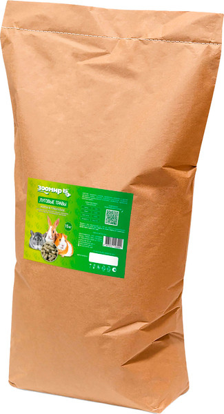 Изображение товара Корм для грызунов ЗООМир Луговые травы для грызунов и кроликов (15кг)