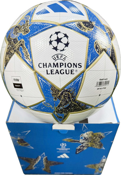 Изображение товара Футбольный мяч Adidas UCL League Box JP1548 (размер 5, белый/синий)