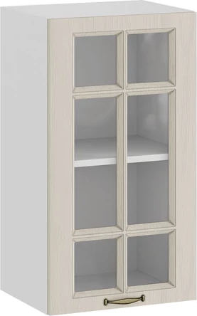 Изображение товара Шкаф навесной для кухни ТриЯ Лина 1ВВ4С с одной дверью (белый/крем)