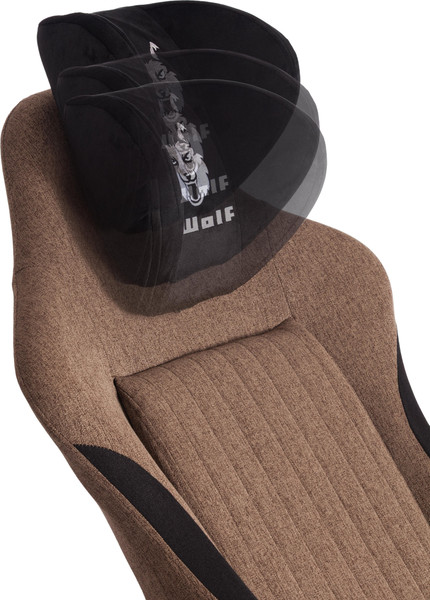 Изображение товара Кресло офисное Tetchair iWolf (ткань, черный/коричневый)