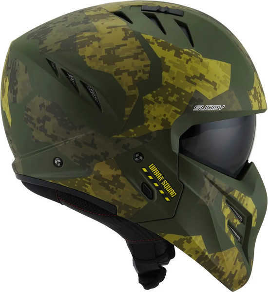 Изображение товара Мотошлем Suomy Armor Urban Squad Camouflage / K6AM0005.6 (XL, зеленый матовый)