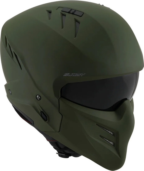 Изображение товара Мотошлем Suomy Armor Plain / K6AM00XG.3 (S, зеленый матовый)