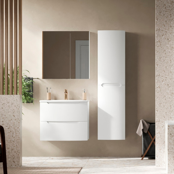 Изображение товара Тумба под умывальник Belux Ганновер НП 70-02 (1, белый глянец)