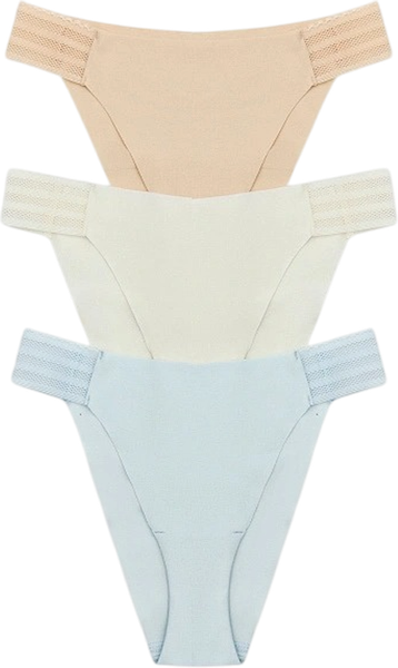 Изображение товара Комплект женских трусов Mark Formelle 412567-3 (р.98, светло-голубой)