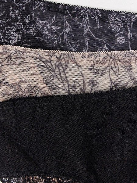 Изображение товара Комплект женских трусов Mark Formelle 412612-3 (р.94, цветы на бежевом-1)