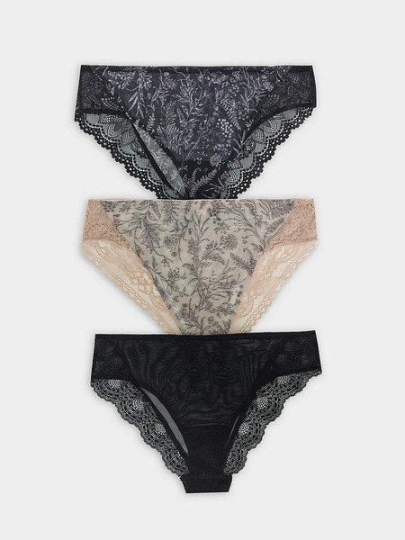 Изображение товара Комплект женских трусов Mark Formelle 412612-3 (р.98, цветы на бежевом-2)