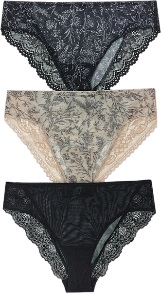 Изображение товара Комплект женских трусов Mark Formelle 412612-3 (р.98, цветы на бежевом-2)