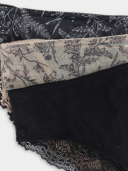 Изображение товара Комплект женских трусов Mark Formelle 412612-3 (р.98, цветы на бежевом-2)