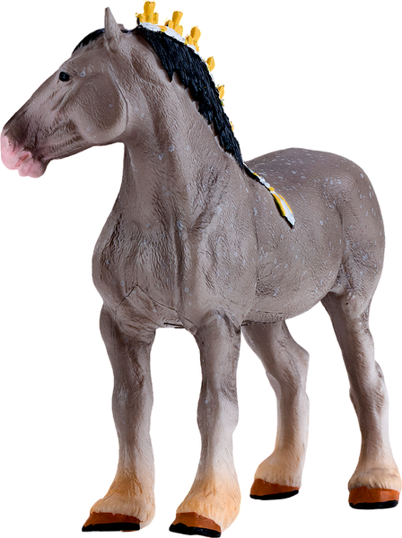 Изображение товара Фигурка коллекционная Konik Лошадь Шайр серая в яблоках AMF1135
