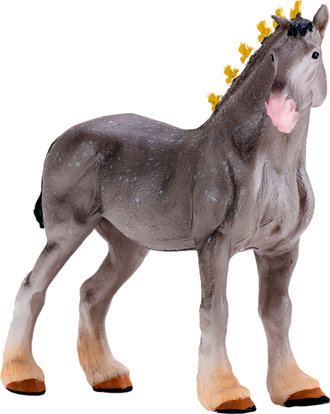 Изображение товара Фигурка коллекционная Konik Лошадь Шайр серая в яблоках AMF1135