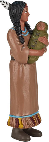 Изображение товара Фигурка коллекционная Konik Индейцы, мать с ребенком AML5022
