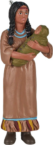 Изображение товара Фигурка коллекционная Konik Индейцы, мать с ребенком AML5022