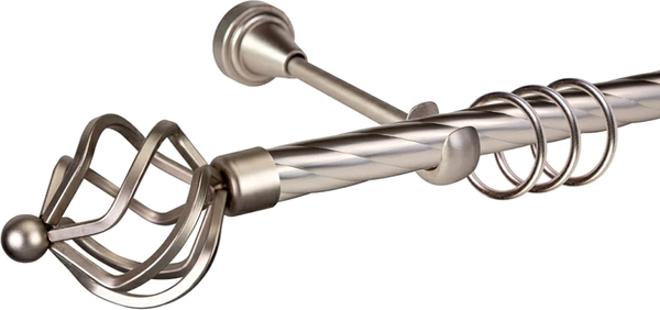 Изображение товара Карниз для штор АС ФОРОС Grace D19К + наконечники Булава (3м, сатин)