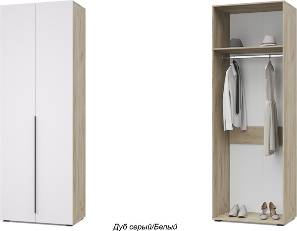 Изображение товара Шкаф Modern Харди Х21 (серый дуб/белый)