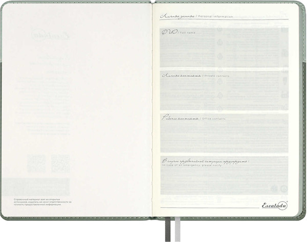 Изображение товара Ежедневник Escalada Лайка / 70597 (160л, светло-зеленый)