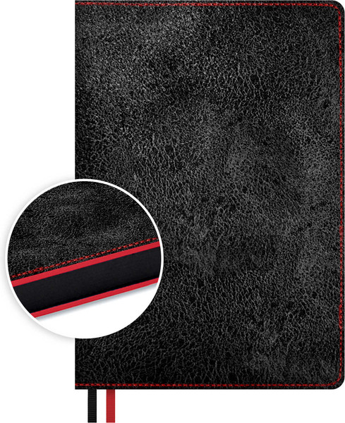 Изображение товара Ежедневник Escalada Тиволи Делавэ / 70630 (192л, черный/красный)