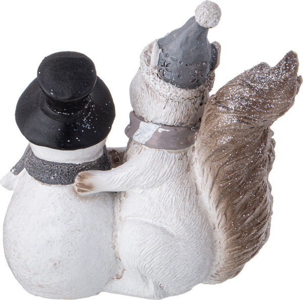 Изображение товара Статуэтка Lefard Белка со снеговиком 79-242