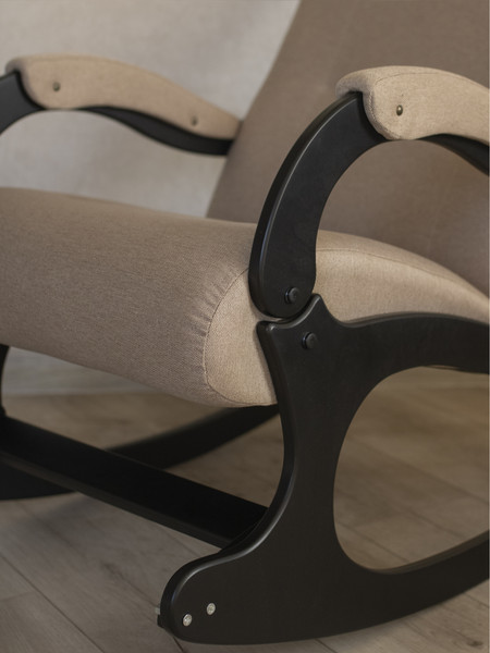 Изображение товара Кресло-качалка Mio Tesoro Бастион-32 (рогожка бежевый/черный)