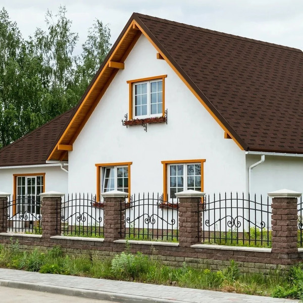 Изображение товара Черепица Технониколь Shinglas Фазенда Коричневый / 4D4X21-0716RUS