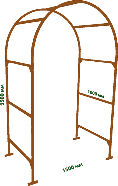 Изображение товара Арка садовая ИМпласт 15451 (антик/медь)