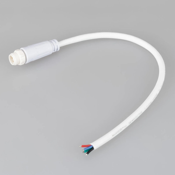 Изображение товара Коннектор для неона Arlight MOONLIGHT-SPI/DMX-CON-POWER-MALE-WH / 041021