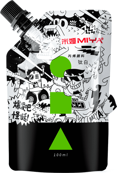 Изображение товара Акриловая краска Himi YC.100DB.018X (100мл, желтый/зеленый)