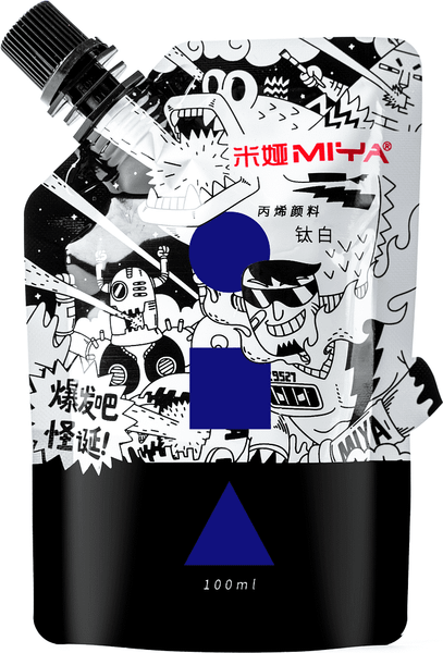 Изображение товара Акриловая краска Himi YC.100DB.042X (100мл, ультрамарин)