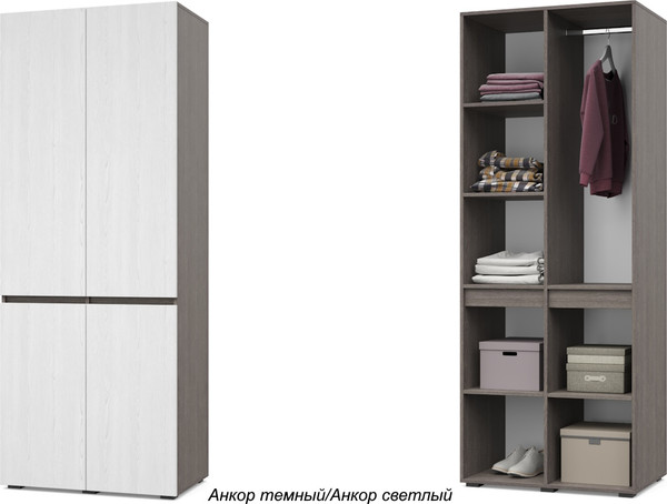 Изображение товара Шкаф Modern Тифани Т20 (анкор темный/анкор светлый)