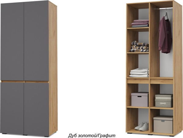 Изображение товара Шкаф Modern Тифани Т20 (золотистый дуб/графит)