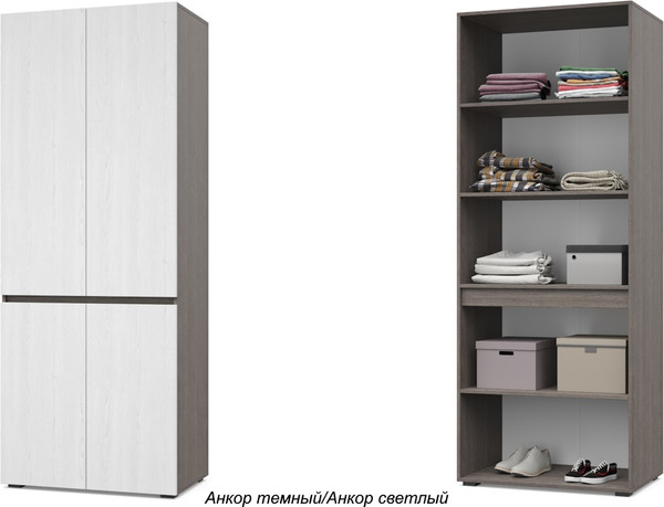 Изображение товара Шкаф Modern Тифани Т22 (анкор темный/анкор светлый)