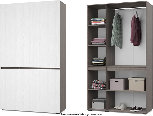 Изображение товара Шкаф Modern Тифани Т31 (анкор темный/анкор светлый)