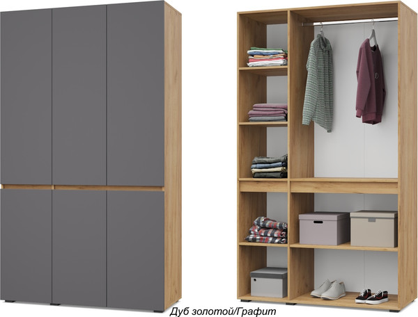 Изображение товара Шкаф Modern Тифани Т31 (золотистый дуб/графит)